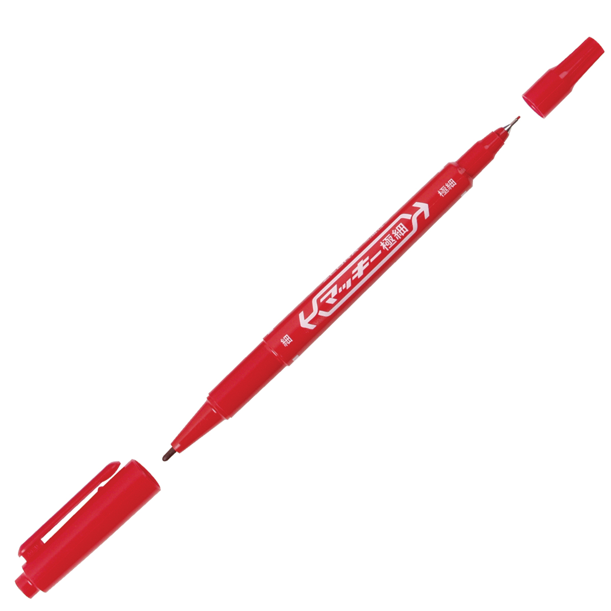 Zebra MO120MC Twin Tip Permanent Marker Red Marker Pen